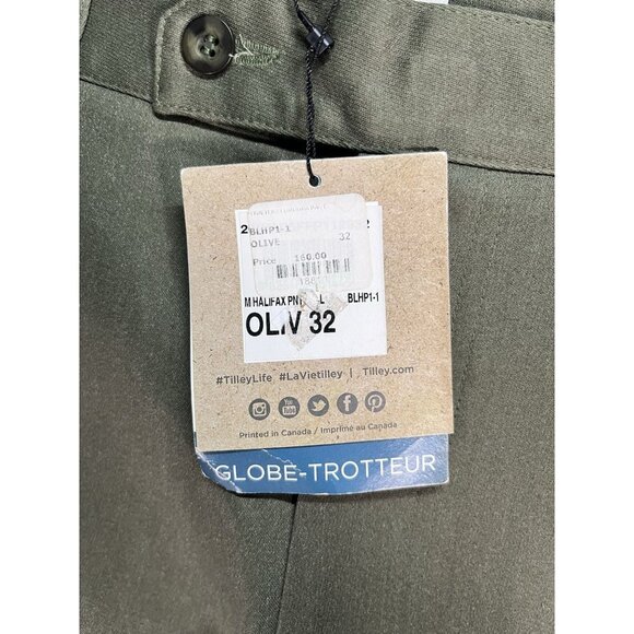 Tilley Wanderer Halifax Pants Wanderer Collection Olive Size 32 NWT Gorpcore - Picture 6 of 10